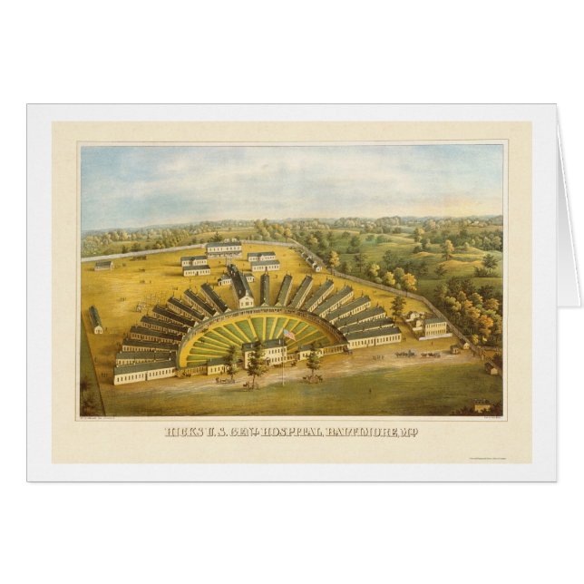 Provinzler-Krankenhaus in Baltimore. MD 1864 (Vorderseite (Horizontal))