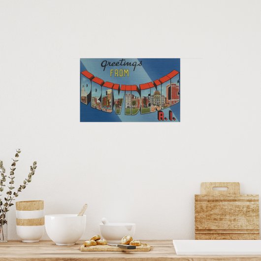 Provisioning, Rhode Island - Große Briefszenen Poster (Küche)