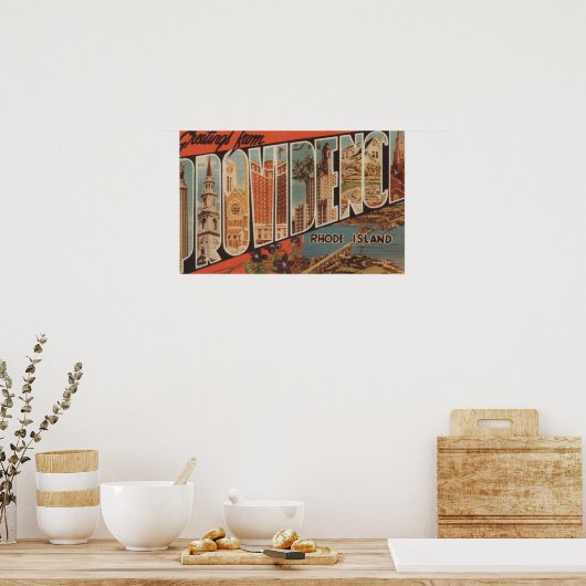 Provisioning, Rhode Island - Large Letter Scenes 2 Poster (Küche)