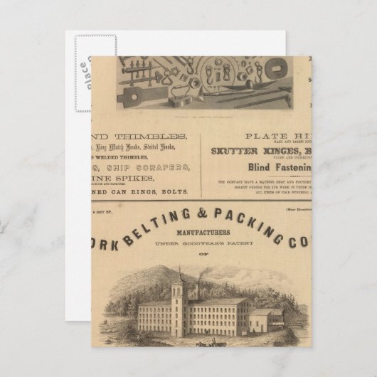 Provisionstool und Forge and Nut Company Postkarte (Vorne/Hinten)