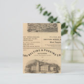 Provisionstool und Forge and Nut Company Postkarte (Stehend Vorderseite)