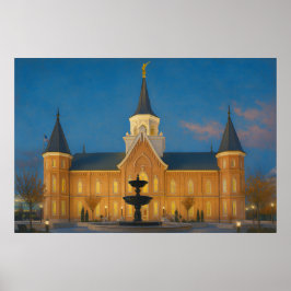 Provo City Centre Temple Painting™ LDS Art Poster