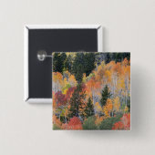Provo-Fluss und Aspen-Bäume Button (Vorne & Hinten)