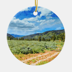 Provo-Flusstal in den Uinta-Bergen Keramik Ornament