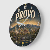 Provo Utah Große Wanduhr (Winkel)