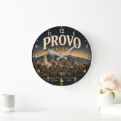 Provo Utah Große Wanduhr (Zuhause)