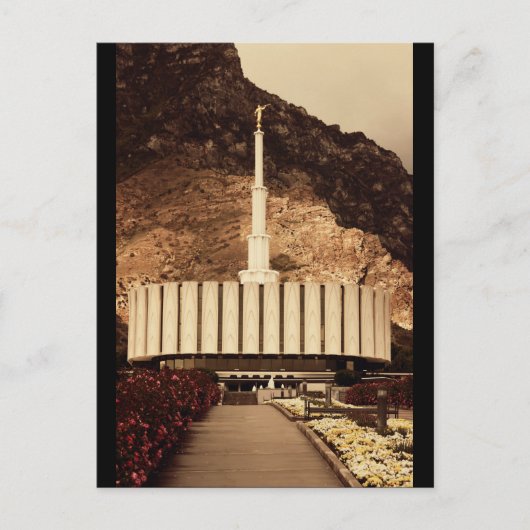 Provo, Utah LDS Temple Postkarte (Vorderseite)