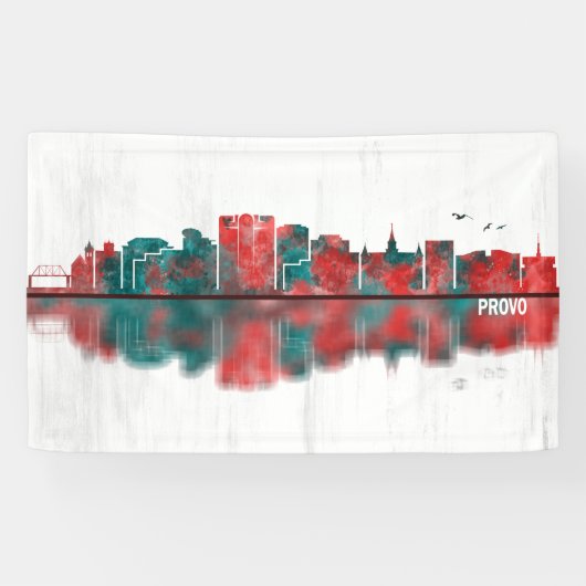 Provo Utah Skyline Banner (Horizontal)