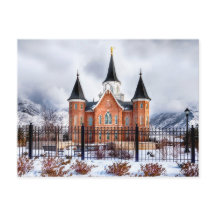 Provo Utah Souvenir City Centre Tempel Postcard