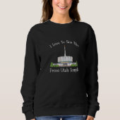 Provo Utah Temple I Liebe, um meine Tempelfarbe zu Sweatshirt (Vorderseite)