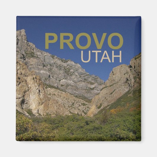Provo Utah Travel Foto Souvenir Kühlschrankmagnet (Vorne)
