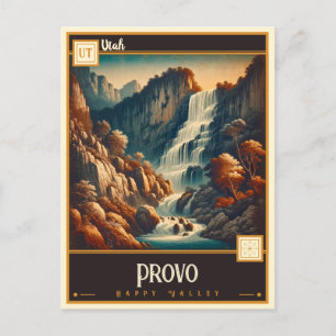 Provo, Utah VINTAG Postkarte