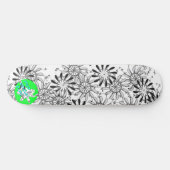 ProVoca Entwurf Pinflower DOS Skateboard (Horizontal)