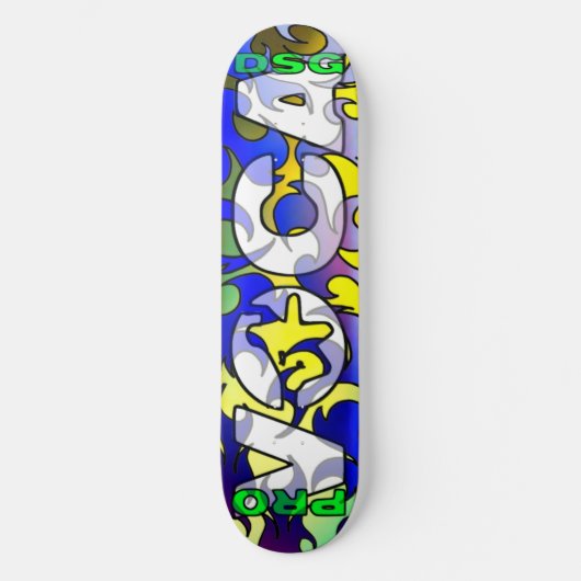 ProVoca Entwurfs-Weiß Skatedeck Skateboard (Vorderseite)