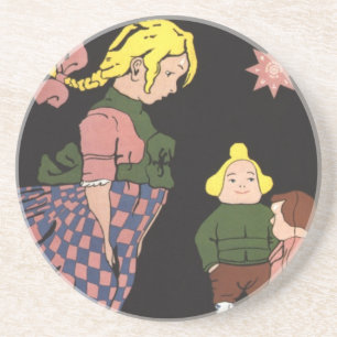 Provodnik Gummispielwaren-russische Vintage Sandstein Untersetzer