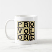 Provolone, italienischer Käse Kaffeetasse (Links)