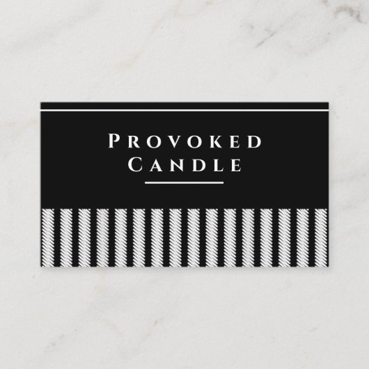 Provozierte Candle V2-Visitenkarte Visitenkarte (Vorderseite)