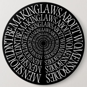 Prowahl - feministisches schwarzes Button