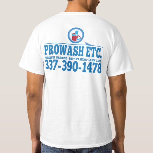 PROWASH usw. T-Shirt (Rückseite)