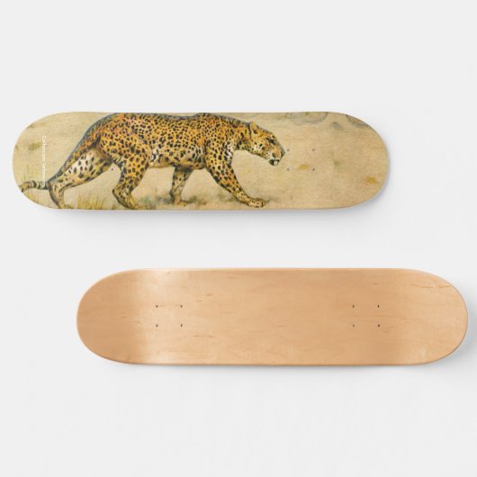 Prowling Cheetah Skateboard (Horizontal)