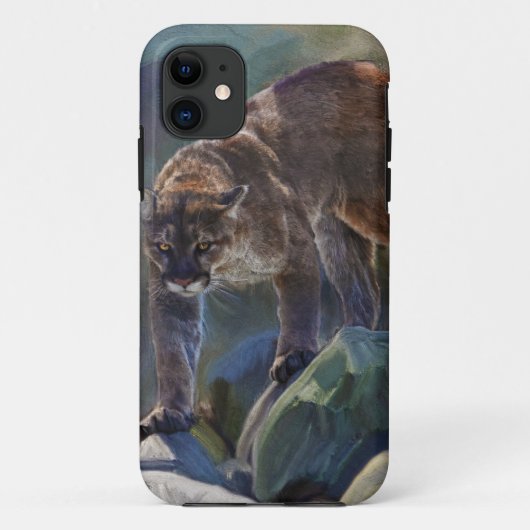 Prowling Cougar Mountain Lion Art Design Case-Mate iPhone Hülle (Rückseite)