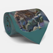 Prowling Cougar Mountain Lion Art Design Krawatte (Gerollt)