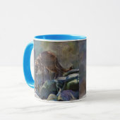 Prowling Cougar Mountain Lion Art Design Tasse (Vorderseite Links)