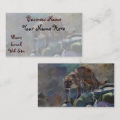 Prowling Cougar Mountain Lion Art Design Visitenkarte (Vorne/Hinten)