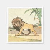 Prowling Jungle Lion Serviette (Vorderseite)