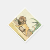 Prowling Jungle Lion Serviette (Ecke)