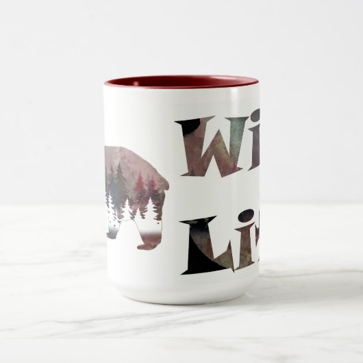 Prowling Watercolor Multicolor Wild Life Tasse (Zentrum)