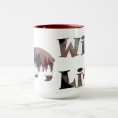 Prowling Watercolor Wilder Lebensbär Tasse (Zentrum)