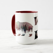 Prowling Watercolor Wilder Lebensbär Tasse (Vorderseite Links)