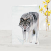 Prowling Wolf Karte (Gelbe Blume)