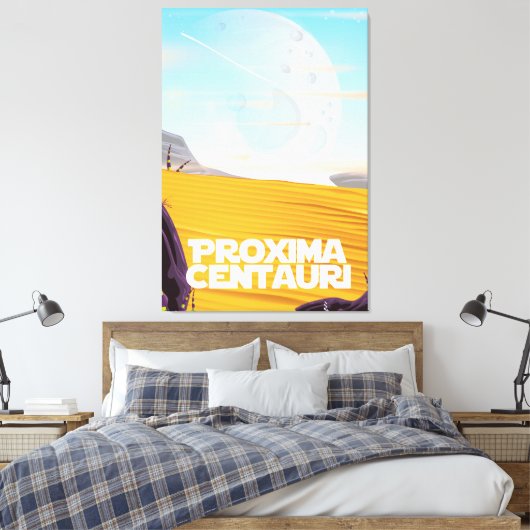 Proxima Centauri Science Fiction Leinwanddruck (Insitu (Schlafzimmer))