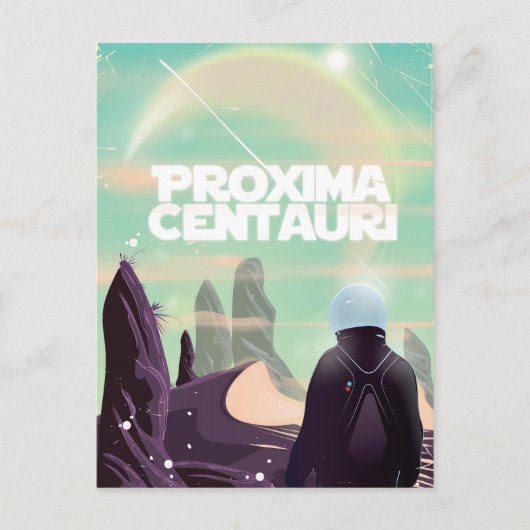 Proxima Centauri Science Fiction Postkarte (Vorderseite)