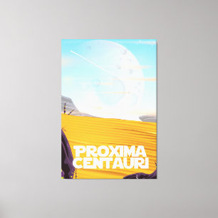 Proxima Centauri Science-Fiction-Reiseposter Leinwanddruck