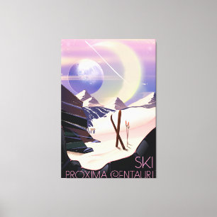 Proxima Centauri Skifahrplakat Leinwanddruck
