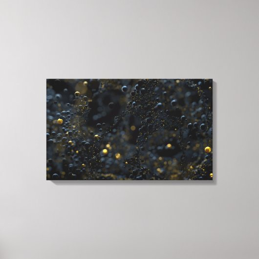 Proxima (schwarz) leinwanddruck (Vorderseite)