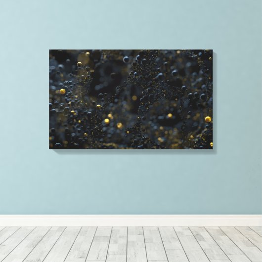 Proxima (schwarz) leinwanddruck (Insitu (Holzboden))