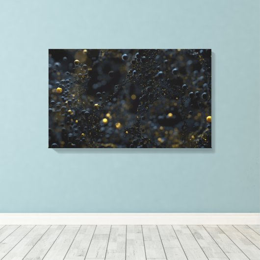 Proxima (schwarz) leinwanddruck (Insitu (Holzboden))