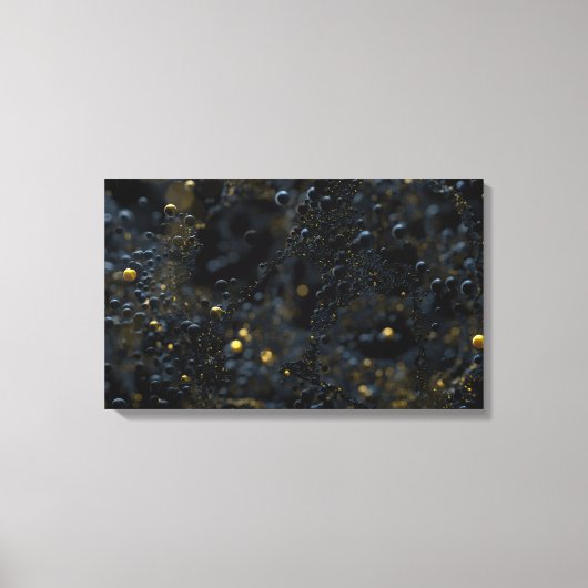 Proxima (schwarz) leinwanddruck (Vorderseite)