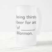 Proxy Beer Stein - Mattiertes Glas Mattglas Bierglas (VorderseiteRechts)