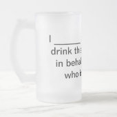 Proxy Beer Stein - Mattiertes Glas Mattglas Bierglas (Links)