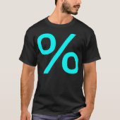 Prozent - Cyan T-Shirt (Vorderseite)