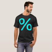 Prozent - Cyan T-Shirt (Vorne ganz)