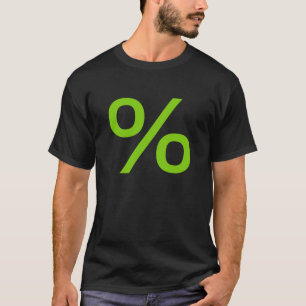 Prozent (klein) - Grün auf dem Mars T-Shirt