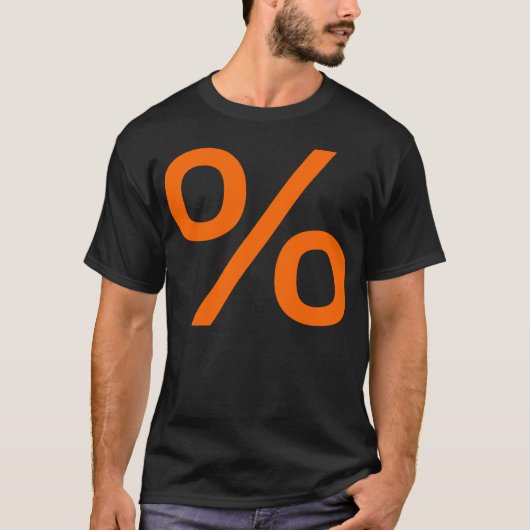 Prozent - Orange T-Shirt (Vorderseite)