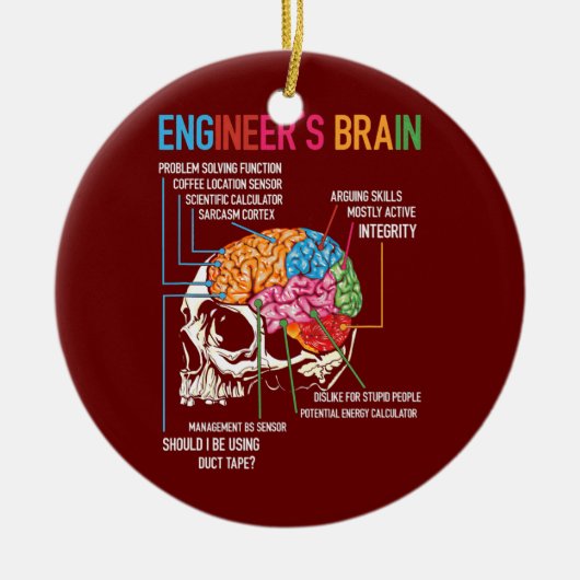 Prozess der Brain Funny Engineering Games des Inge Keramik Ornament (Vorne)
