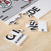 Prozess des Verkleinerungs-laufenden Inneres Puzzle (Seite)